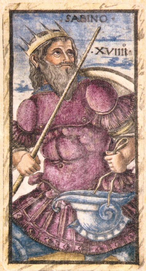 Sola Busca tarot card XIX, 1491