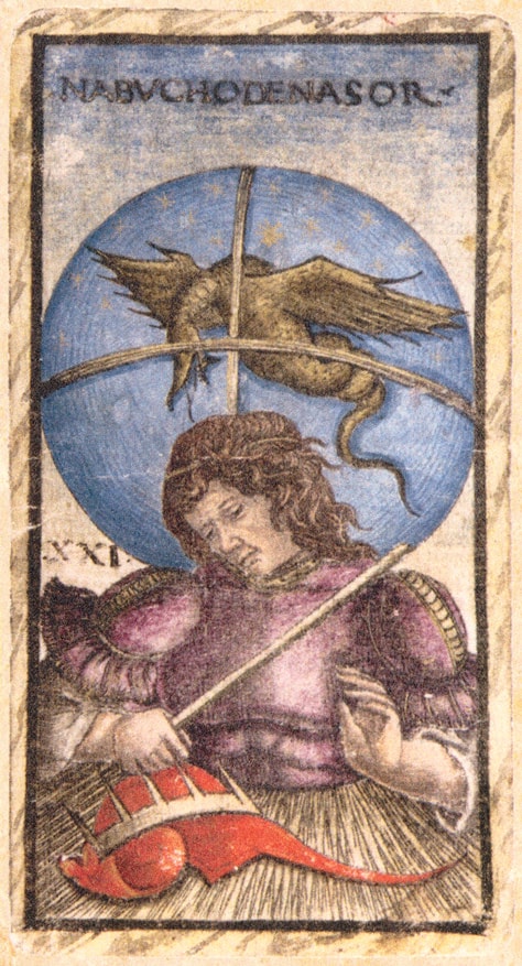 Sola Busca tarot card XXI, 1491