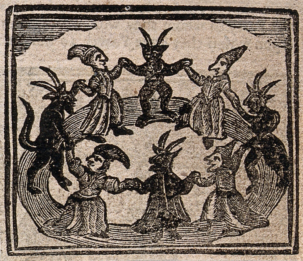 Witches and devils dancing, c. 1720, Wellcome Collection