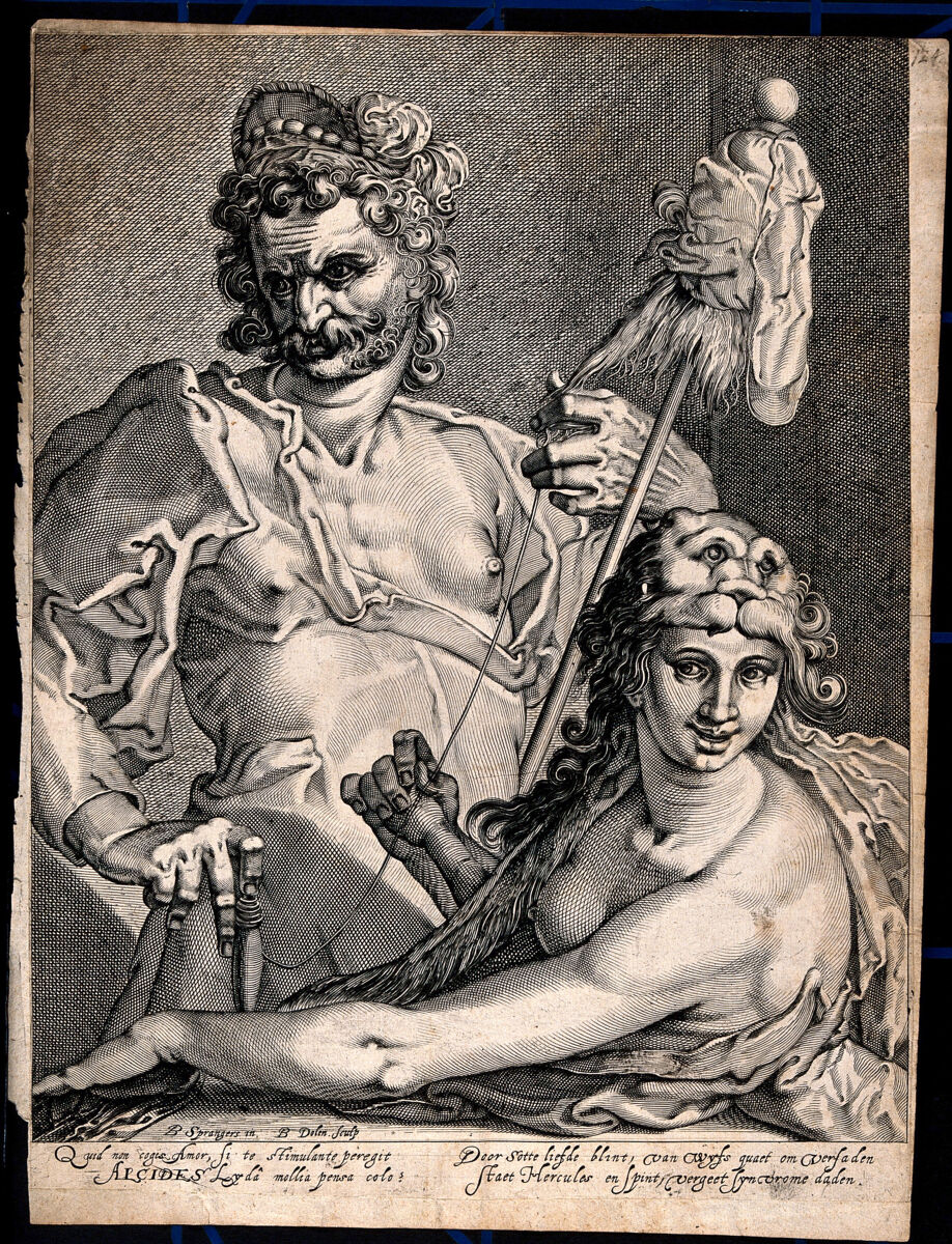 Hercules at Omphale's spinning wheel