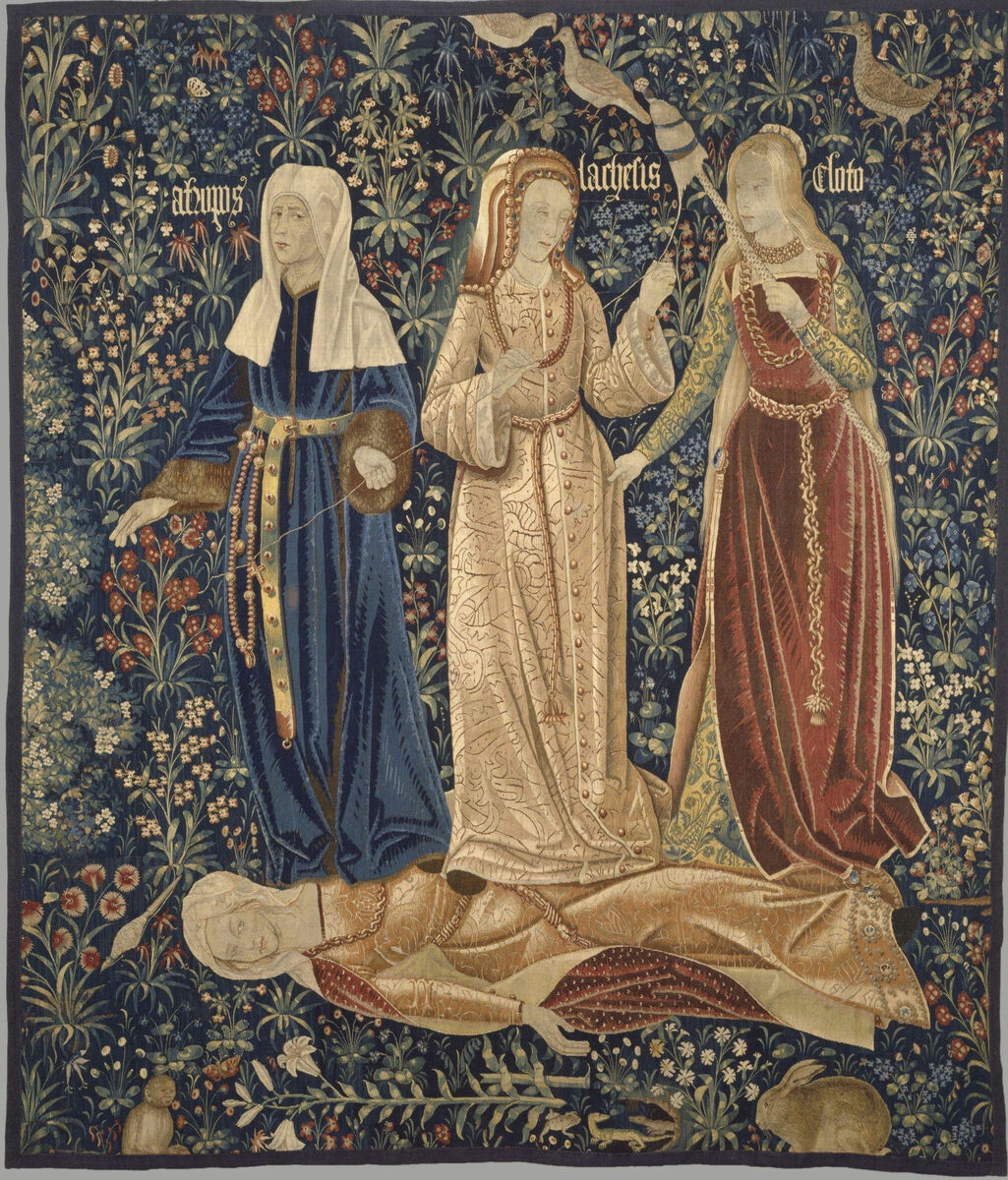 Triumph of Death with the Three Fates, engraving