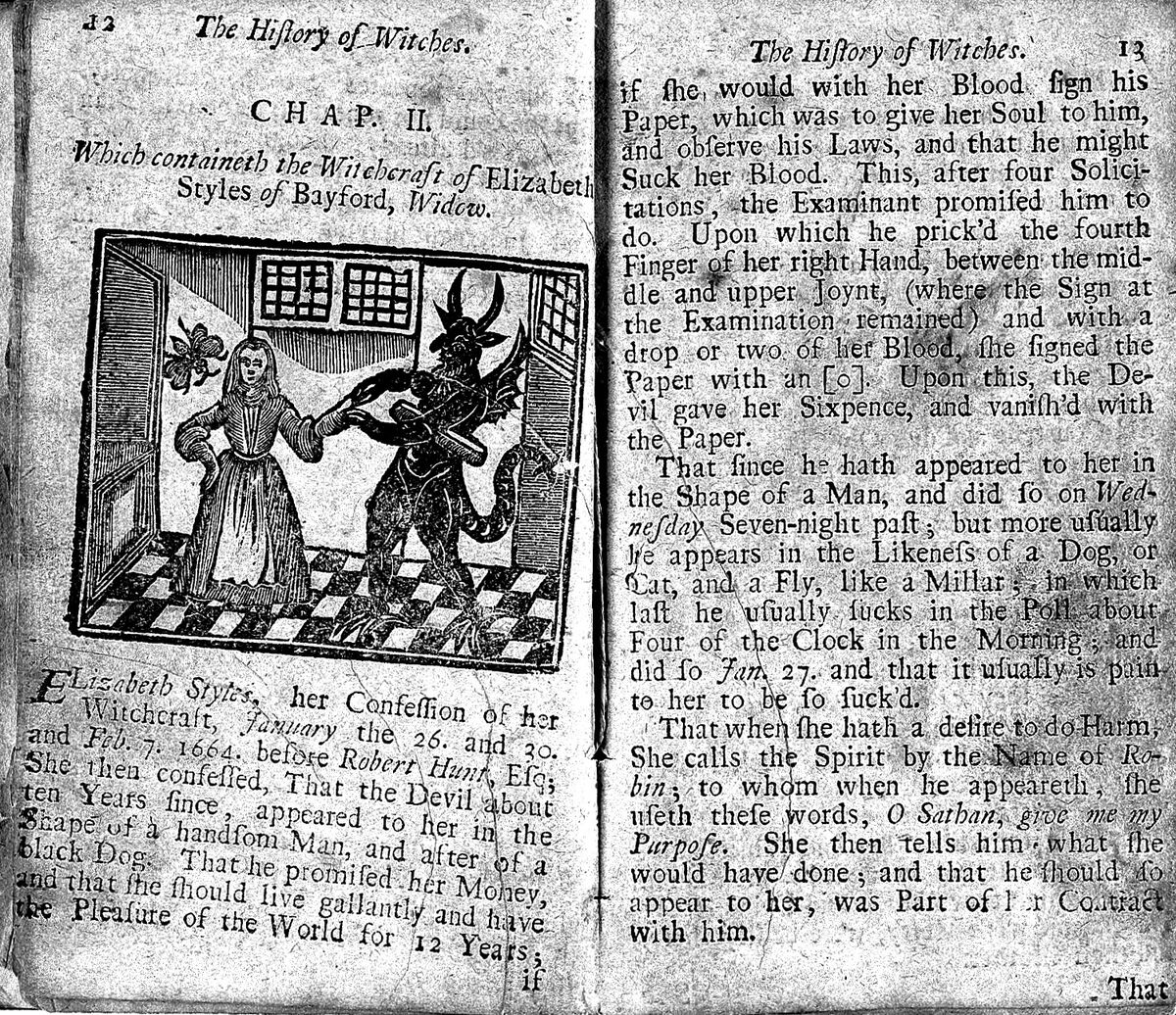Woodcut from The History of Witches and Wizards, 1720, Wellcome Collection